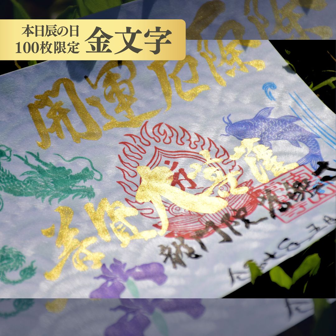 特別御朱印5月「龍と鯉の滝登り」